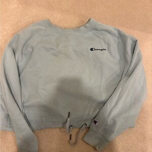 Champion Gray and Light Blue Sweatshirt